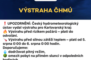 Výstraha ČHMÚ