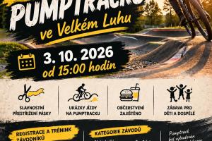 Oficiální otvíračka pumptracku ve Velkém Luhu dne 3.10.2026 od 15 hod.
